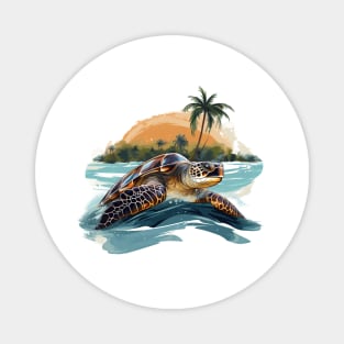 Green Sea Turtle Magnet